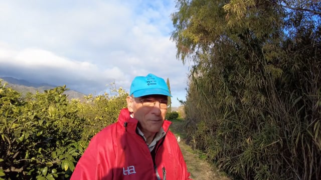 Paco González junto al río Guadalhorce
